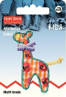 Applikation Giraffe kariert mit Steinen, Prym 925408 OFP