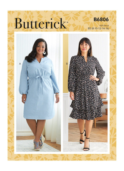 B6806 Damen Kleid, Butterick