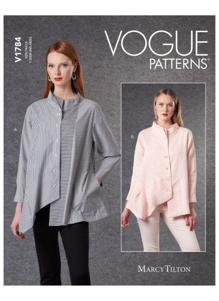 V1784 Damen Shirts, Schnittmuster von Vogue