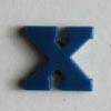 181203 Buchstaben- u. Zahlenknopf, blau, Dill