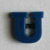 181194 Buchstaben- u. Zahlenknopf, blau, Dill