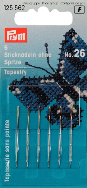 Sticknadeln ohne Sp. ST 26 0,60 x 34 mm silber-/goldfarbig