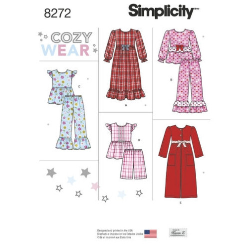 S8272 Schlafkleidung Robe, Simplicity