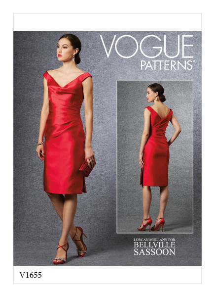 V1655 Damen Kleid, Schnittmuster von Vogue