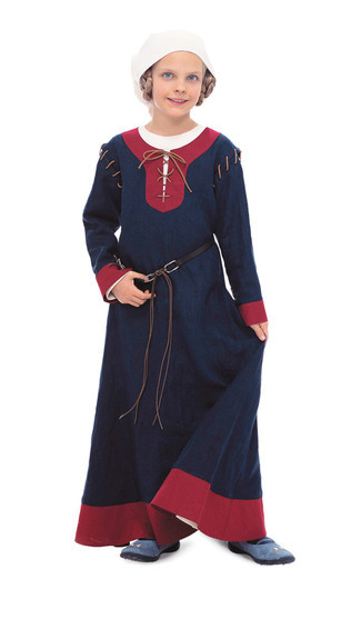 9473 Historisches Kinderkostüm, Kleid mit Haube, Burda