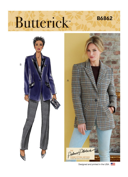 B6862 Damen Jackett, Butterick