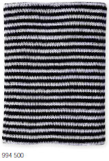 Elastic-Ärmelbündchen schwarz/weiß schmale Streifen