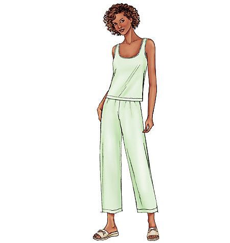 Butterick B4038 Freizeitanzug, Robe, Top, Hose und Bettdecke OFP