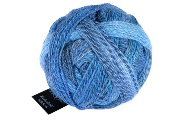 Zauberball®Stärke 6 2438 Indigo 75% Schurwolle