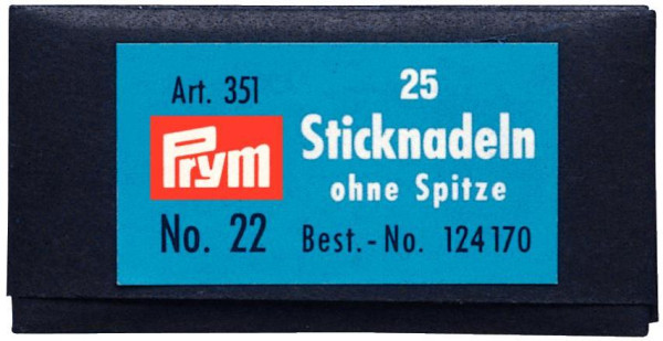 Sticknadeln ohne Sp. ST 22 0,90 x 40 mm silberfarbig