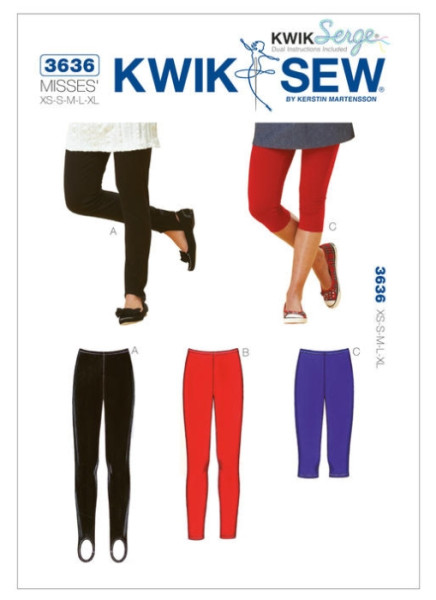 K3636 Damen Leggings, KwikSew