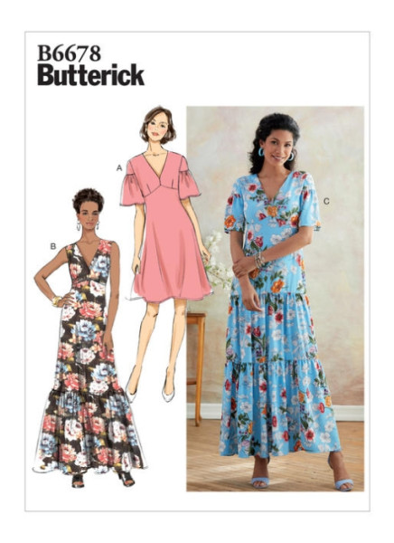 B6678 Damen Kleid, Butterick