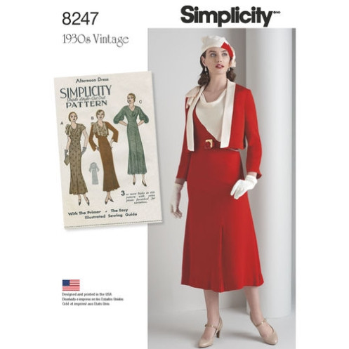 S8247 Damen Kleid Jackett, Simplicity