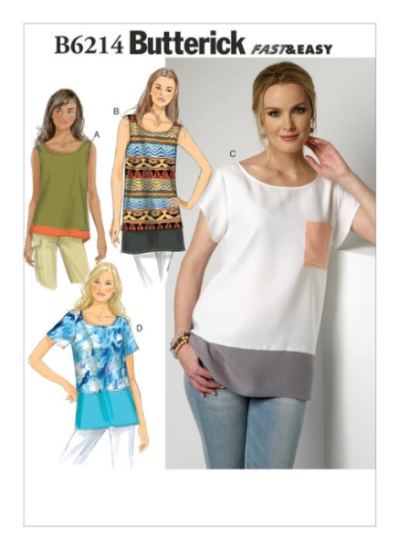 B6214 Damen Top, Butterick