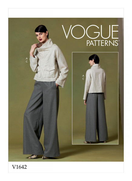 V1642 Damen Top Hose, Schnittmuster von Vogue