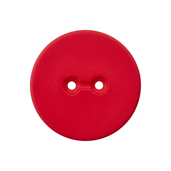 2-Loch-Knopf rot Kunststoff (Recycling)