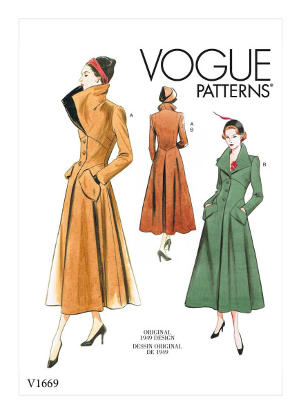 V1669 Damen, Schnittmuster von Vogue