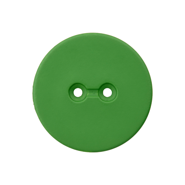 2-Loch-Knopf grün Kunststoff (Recycling)