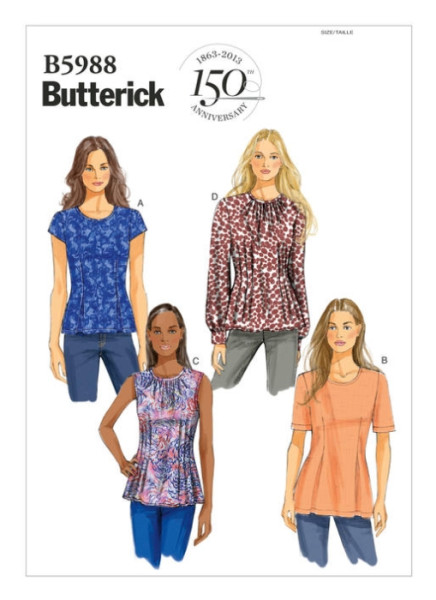 B5988 Damen Top, Butterick