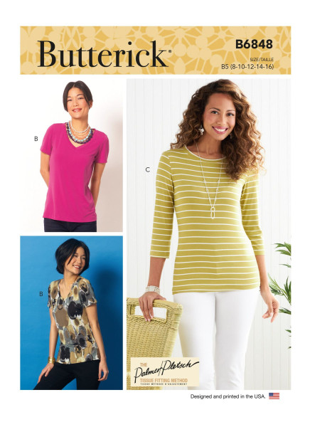 B6848 Damen Top Trägertop, Butterick