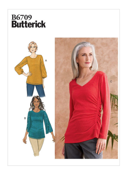 B6709 Damen Top, Butterick