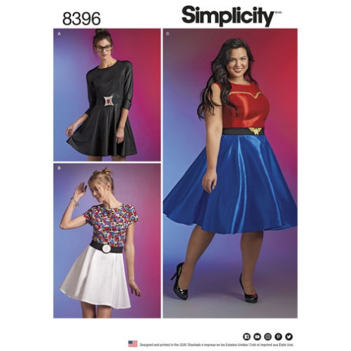 S8396 Kleid Plus, Simplicity