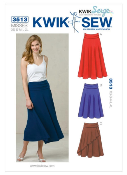 K3513 Damen Röcke, KwikSew