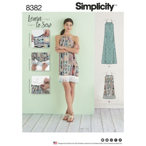 S8382 Damen Kleid, Simplicity