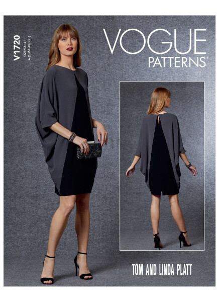 V1720 Damen Kleid, Schnittmuster von Vogue
