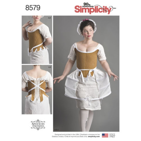 S8579 Damen Kostüm Jahrhundert, Simplicity