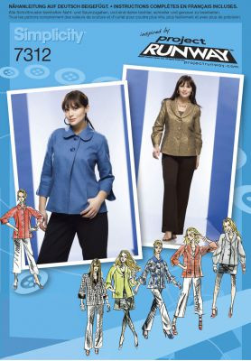 Schnittmuster Simplicity 7312 Jacke