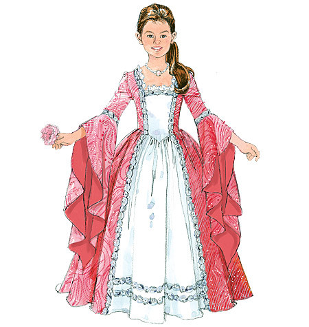 McCalls M5731 Damen / Kinder / Mädchen Prinzessin Kostüme