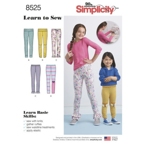 S8525 Mädchen Leggings, Simplicity