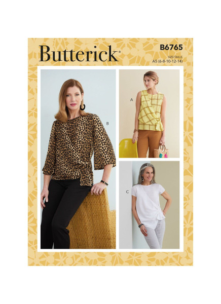 B6765 Damen Tops, Butterick