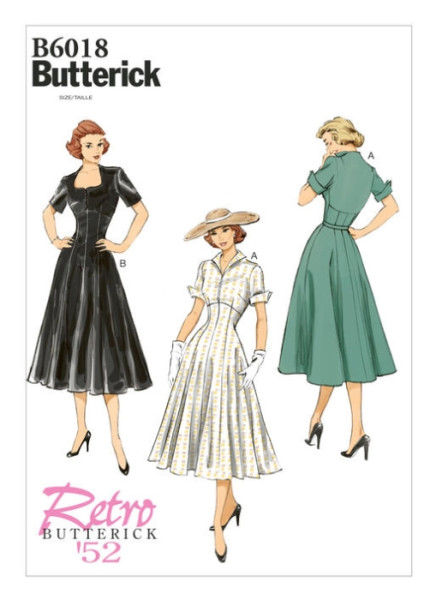 B6018 Damen Kleid, Butterick