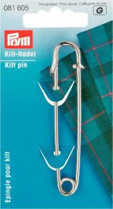 Kiltnadel EIS 76 mm silberfarbig