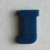 181161 Buchstaben- u. Zahlenknopf, blau, Dill