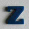 181209 Buchstaben- u. Zahlenknopf, blau, Dill
