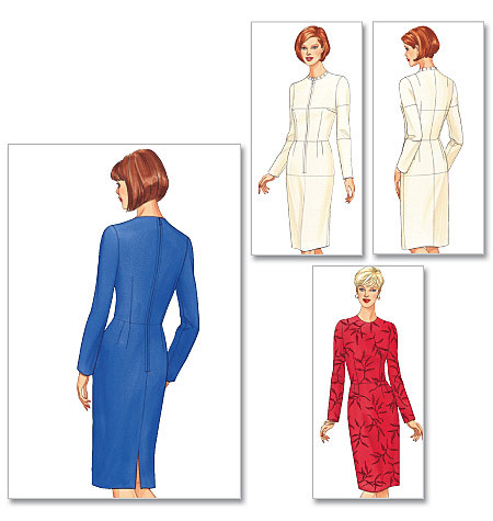 Butterick B5746 anliegender Mantel, Kleid Schnittmuste OFP