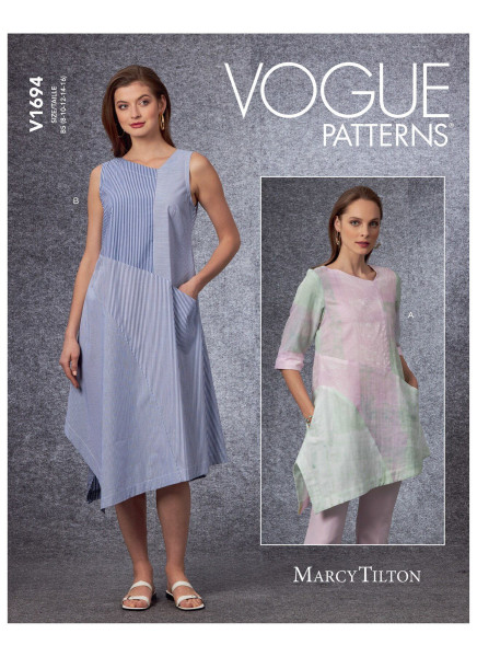 V1694 Damen Tunika Kleid, Vogue