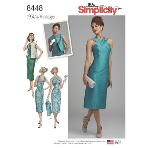 S8448 Damen Kleid Weste, Simplicity