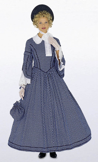2768 Biedermeier-Kleid mit Reifrock (1848), Burda