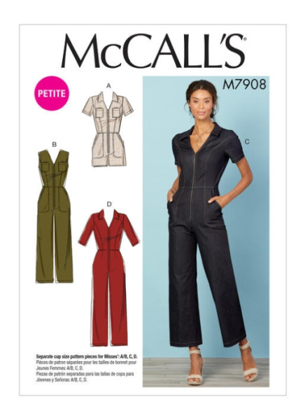 M7908 Damen Overall, McCalls