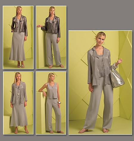 Vogue V1055 OFP Jacket, Top, Rock und Hose 1055 Schnittmuster OFP