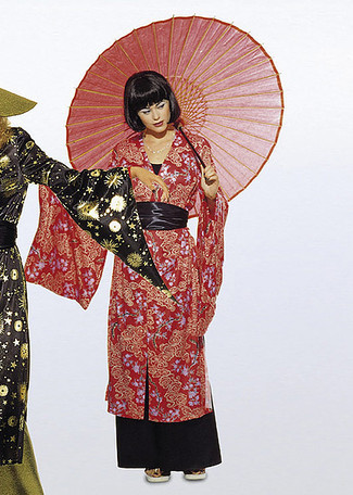 3044 Kimono & Hose, Asia-Kombination, Burda