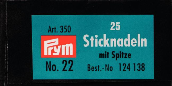 Sticknadeln mit Sp. ST 22 0,90 x 40 mm silberfarbig