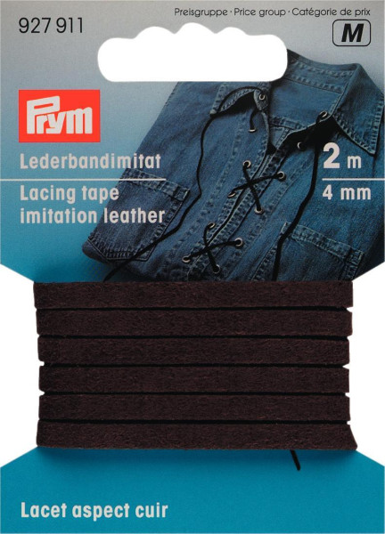 Lederbandimitat 4 mm braun