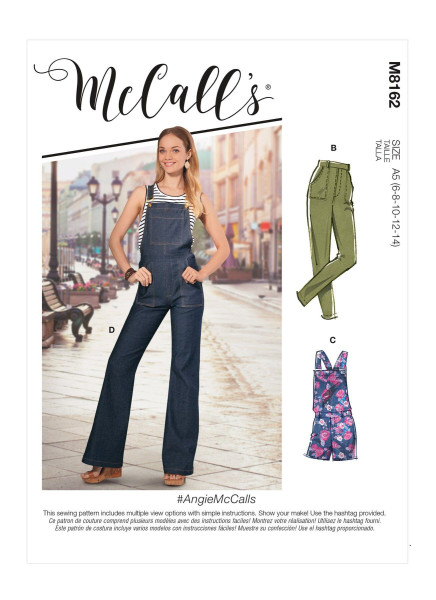 M8162 Damen Jeans Overall, McCalls