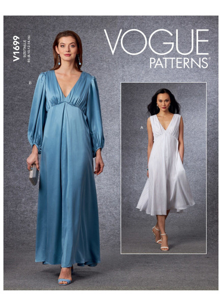 V1699 Damen Kleid, Schnittmuster von Vogue