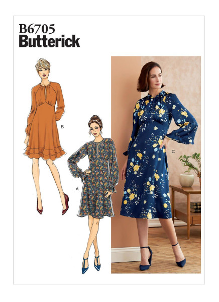 B6705 Damen Kleid, Butterick